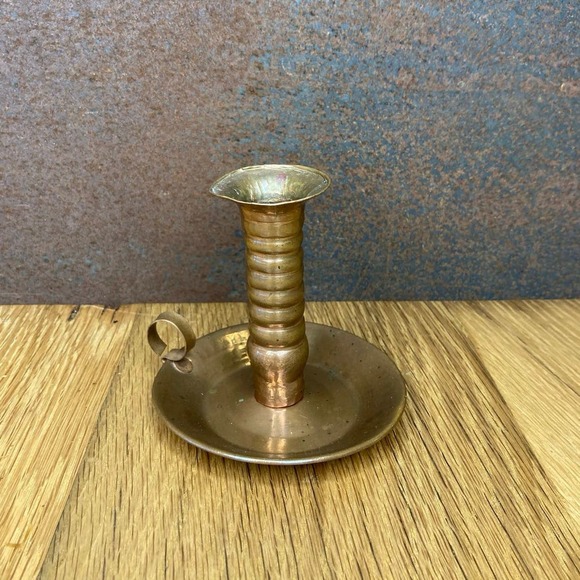 Copper Taper Candlestick Holder - Picture 1 of 3